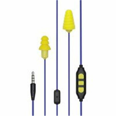 PERSONAL COMPUTERME Earphone Wired Replacable Foam & Silicon Tips; Yellow PE2629904